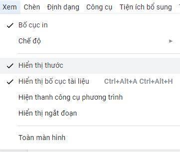 Các tính năng soạn thảo văn bản trên Google Docs 3